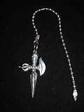SKULL DORJE Fan Pull in Fine Pewter, Way Cool!