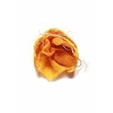 JousJous Orange Handmade Felt & Silk Thread Snowflakes Brooch, 3" Diameter