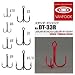ｳｧンフック(VANFOOK) デビルトレブルフック DT-33R レッド #8 DT-33R