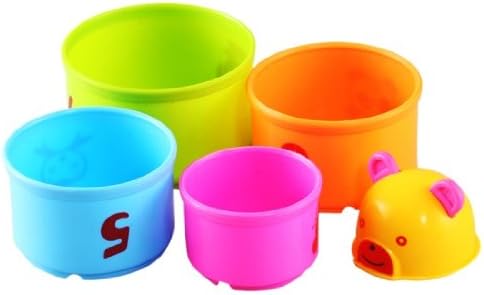 Get Cute Bear Design 10pc Plastic Cup Set