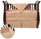American Baby Company 4 Piece Organic Cotton Velour Crib Set
