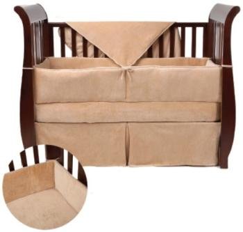 American Baby Company 4 Piece Organic Cotton Velour Crib Set product image