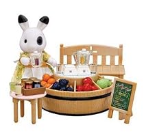 Sylvanian Families Juice Bar and Betty Blackberry Figure