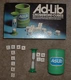 Ad-Lib Crossword Cubes Game
