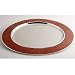 SILVER AND LEATHER CHARGER/TRAY