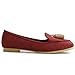 Ollio Women's Ballet Shoe Tassel Faux-Suede Cute Flat
