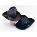 Pirate Hat Distressed look in Black. One size fit for adults.