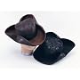 Pirate Hat Distressed look in Black. One size fit for adults.