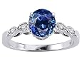 1.31 cttw Genuine Sapphire Solitaire Engagement Ring - 14kt White or Yellow Gold