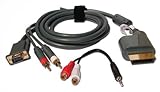 Global Game Gear VGA Cable for Xbox 360 with stereo audio and 3.5 mm adapte ....