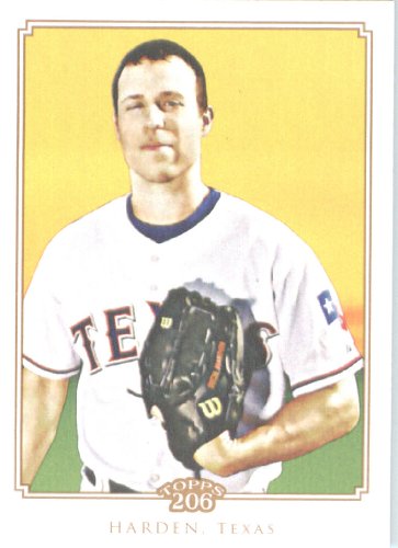 2010 Topps T-206 Baseball Card # 188 Rich Harden - Texas Rangers - MLB Trading Card in Screw Down Case!