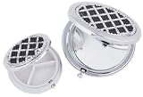 Crystal Compact Purse Mirror & Pill Box Gift Set