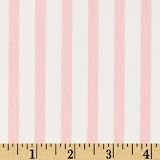 44'' Wide Pimatex Basics Stripe Pale Pink Fabric By The Yard
