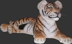 exotic tiger cub statue home garden sculpture wild New