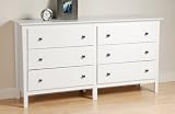 Prepac Furniture Berkshire Six Drawer Dresser