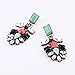 Charm.L Grace Kate Style Lady Leaf Vintage Crystal Earrings Ear Studs