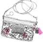 Coach Poppy Graffiti Flower Swingpack Crossbody Messenger Bag Purse 43683 Black White Multi