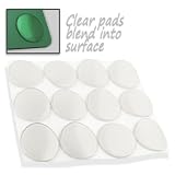 12pc Stick-on Clear Silicon Non-Skid Pads Self-Adhesive