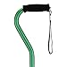 NOVA Offset Handle Cane, Green