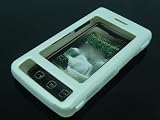 J753 Rubber Cover case white Housse étui caisse sac pochette coque couverture caoutchouc blanc LG KP500 KP501 Cookie