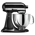 KitchenAid KSM150PSOB Artisan Series 5-Quart Mixer, Onyx Black