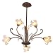 ET2 Lighting E22063-26 6 Light Bloom Chandelier, Antique