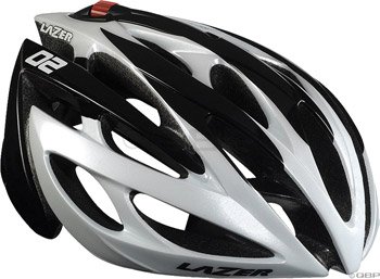 Lazer O2 Helmet: White/Black; XL/2XL (61-65cm)