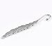 Rockin Beads Brand, 5 Beading Bookmarks Feather Antique Silver 4 1/2 Inch 2.8mm Hole