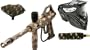 JT TAC 5 Camo Paintball Players Kit - Black Mask + Tank + Hopper