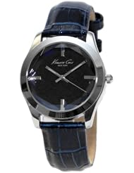 Kenneth Cole New York Womens Steel Watch Blue Leather Band KCW2003