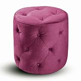 Avenue Six Curves Tufted Round Ottoman