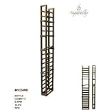 Eco-Friendly Mahogany One Column Kit Wine Rack with Display Row