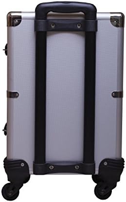 Metallic Watch Carrying Suitcase with Rollers and Handle for 40 Watches by SWISS REIMAGINED