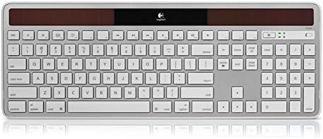 Logitech K750 Keyboard - Wireless Connectivity - RF - USB Interface - Multimedia, Eject, Brightness Hot Keys - Silver