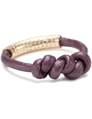 by boe Berry Leather Knot Ring, Size 7.5