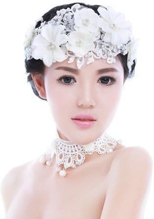 Marry Handmade Head Flower Hair Bands Hair Ornaments Pearl Diamond Wedding Dress Bridal Headdress
