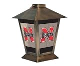 Nebraska Cornhuskers Glass Metal Candle Lantern 11 GlassMetal Candle Lantern - U of Nebraska - NCAA