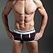 XUBA Mens Low Rise Sexy Underwear Trunk Boxer Brief Wine Red XB05