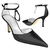 Borgo degli Ulivi Black Satin Evening Pump Shoes w/Stingray Pendant
