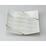 一珍ラスター市松7.0角皿　【前菜皿　美濃焼】 〔キャッシュバックキャンペーン対象商品〕