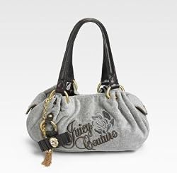 Juicy Couture Rose Tassel Fluffy Bag Silver