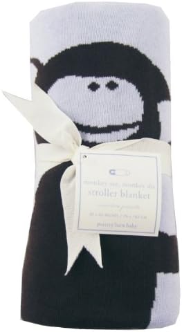 Pottery Barn Baby Monkey See Monkey Do Stroller Blanket