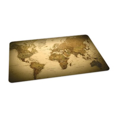 World Map Design Chair Mat Size: 36