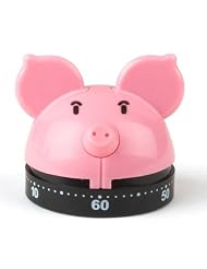 Buy (Price per Pieces)Lovinghome 60-Minute Pink Piggy, Cute Gifts Kitchen Timer,...