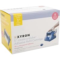 Xyron Permanent Adhesive Refill Cartridge for the XRN500 5-inch Create-a-Sticker, 18-feet