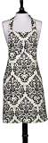 Jessie Steele Bib Chefs Cream and Black Damask Apron