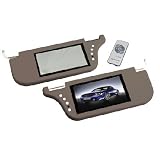 Absolute SVC-8000MG 8 Right-Side Sunvisor Monitor with Left-Side Mirror (Gray)