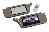 Absolute SVC-8000MG 8 Right-Side Sunvisor Monitor with Left-Side Mirror (Gray)