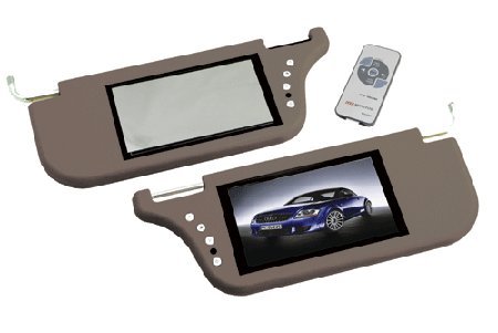 Absolute SVC-8000MG 8 Right-Side Sunvisor Monitor with Left-Side Mirror (Gray)