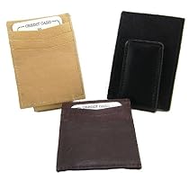 Leather Money Clip & Credit Card Holder